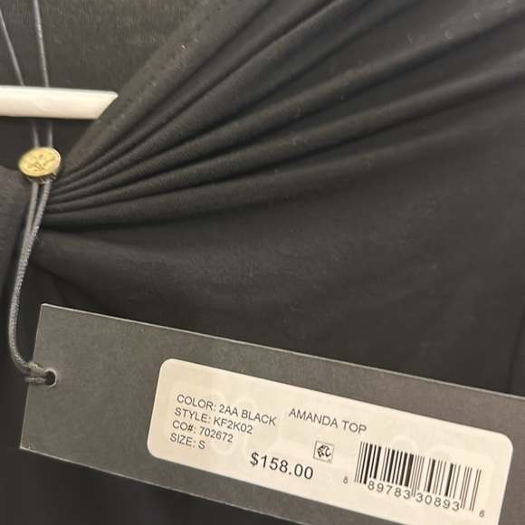 NWT KOBI HALPERIN Amanda Twist Neck Top - Picture 4 of 6